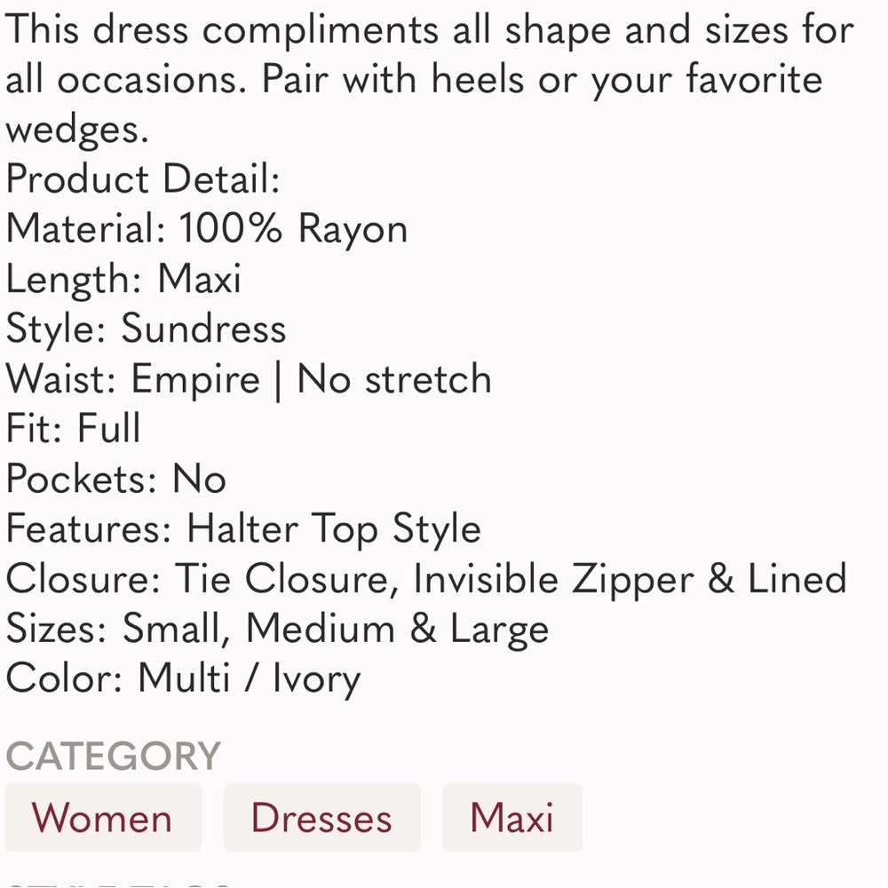 Floral Maxi Sundress - Picture 4 of 4